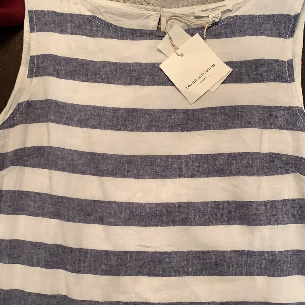 NWT BeachLunchLounge Alina Linen&Cotton Shift Dress - Picture 6 of 7